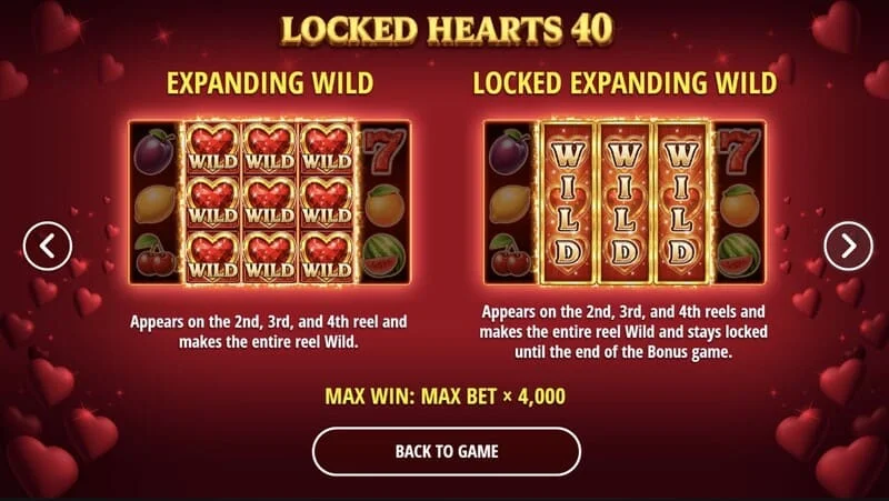 Locked Hearts 40 - stækkandi Wild hjarta
